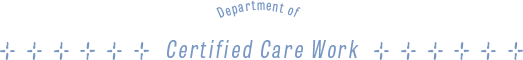 Department of Certified Care Work